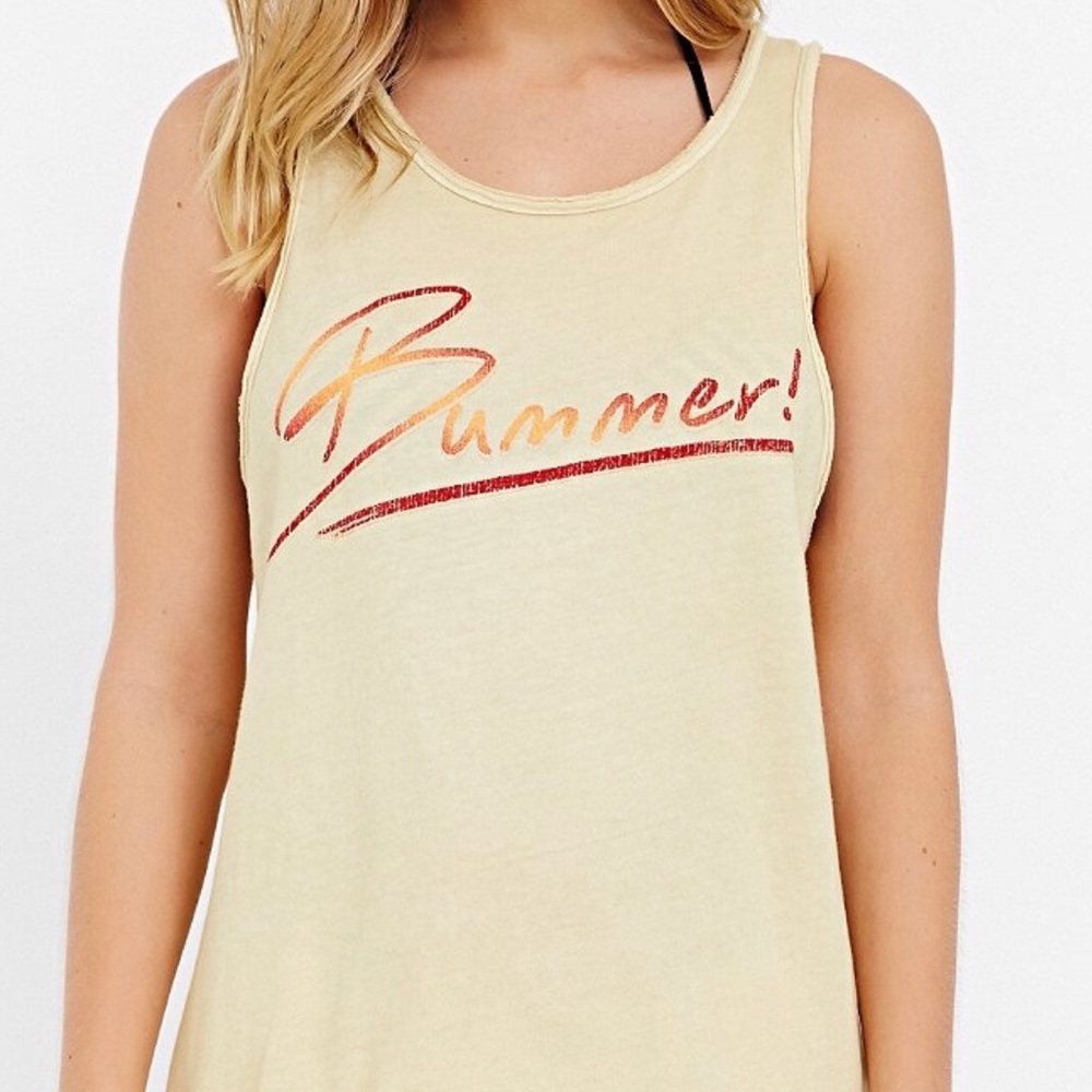PROJECT SOCIAL T - Bummer graphic tank, yellow med